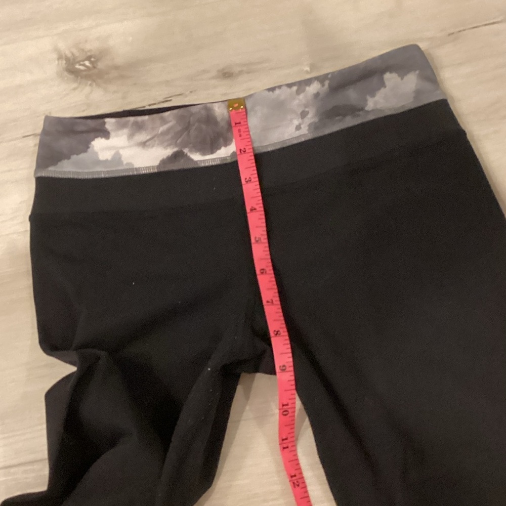 lululemon athletica Black Flared Leggings with Gray printed Waistband - Picture 8 of 8